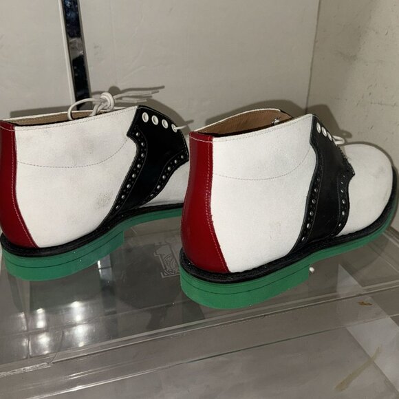 US 9.5 🔥 Heineken100 x Mark McNairy Saddle Boots Collectable Original clean box - Picture 7 of 12